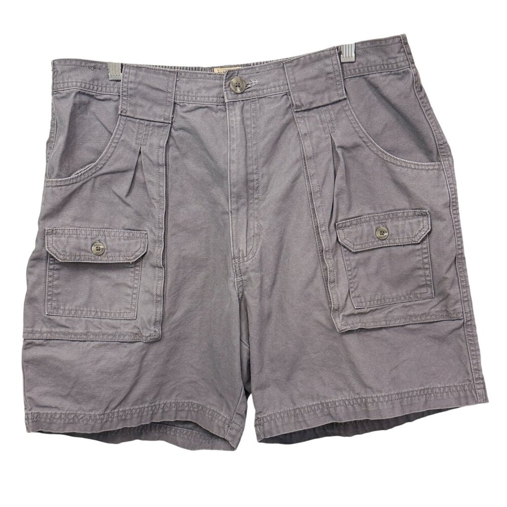 RedHead Mens Cargo Shorts Size 38 Cotton Gray Durable Lightweight Outdoor Casual